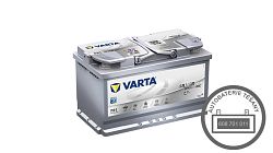 VARTA SILVER DYNAMIC AGM START-STOP 12V 80Ah 580 901 080 - kliknte pro vt nhled